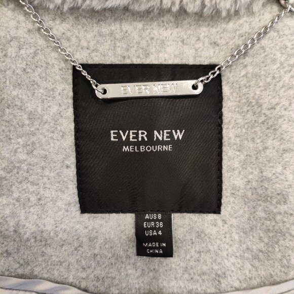 Ever New Petite Hoodie Fall Coat | Gray | Petite - Picture 7 of 8